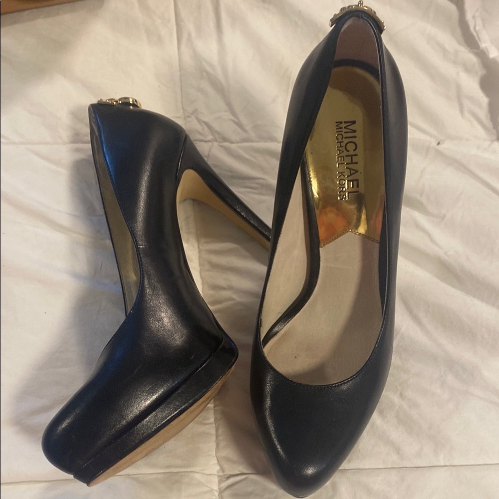 Michael Kors Black Patent Leather Heels